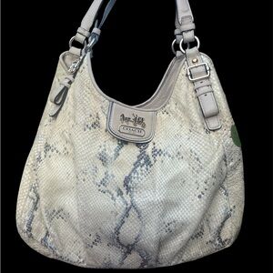 Coach 18929 Madison Maggie Limited Edition Python Shoulder Bag